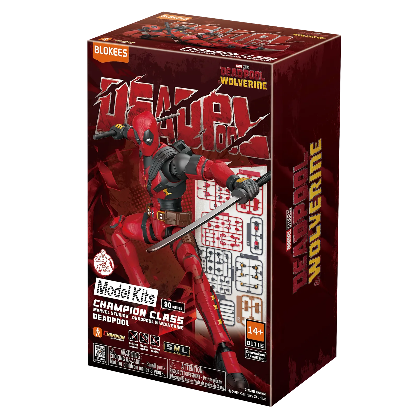Marvel Deadpool & Wolverine Champion Class Deadpool Model Kits | Blokees - Image 7
